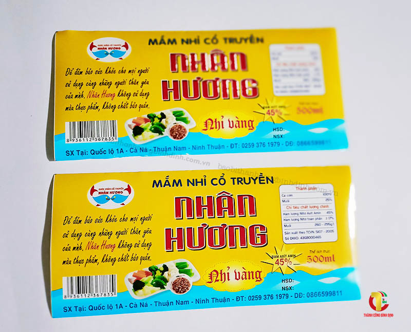 Một số mẫu tem nhãn sản phẩm đẹp mời bạn tham khảo