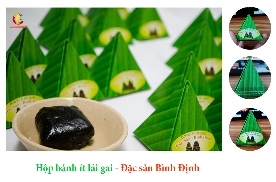 Hộp bánh ít lá gai - Đặc sản Bình Định 