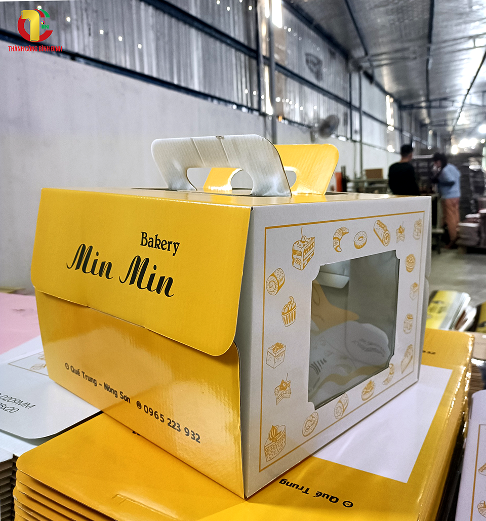 Mẫu hộp giấy bánh kem