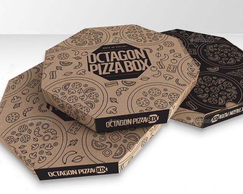 Hộp giấy đựng bánh Pizza đa cạnh