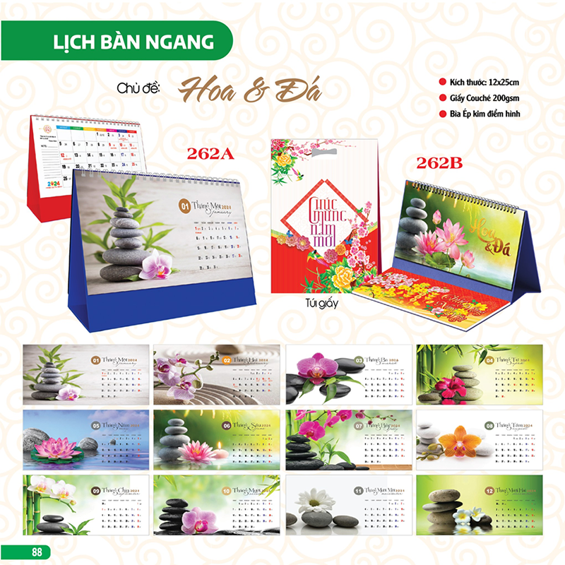 Tổng hợp những mẫu lịch để bàn đẹp, mới nhất 2024