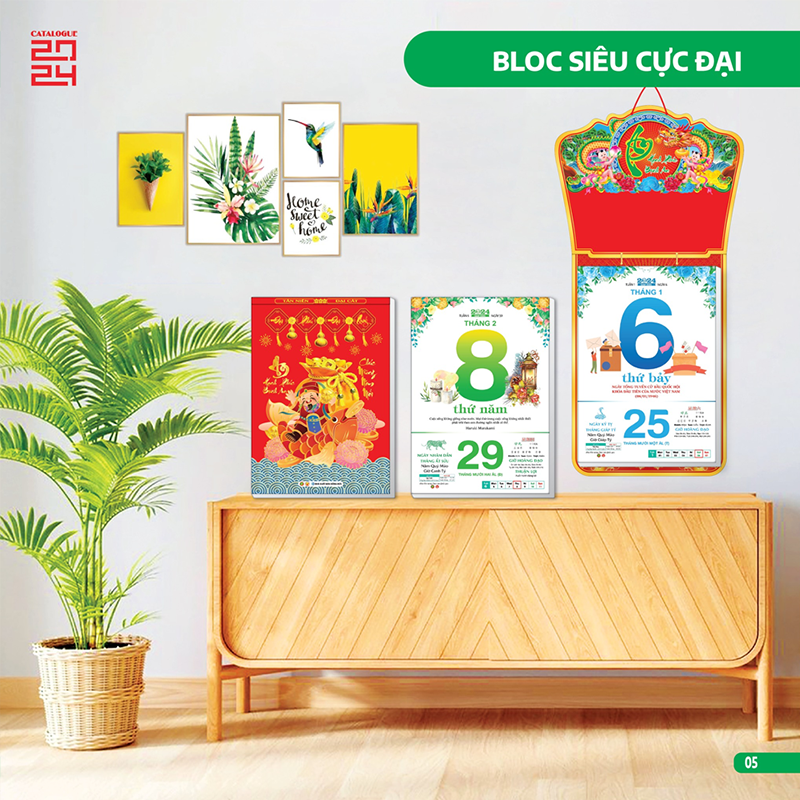 Top 12+ Mẫu lịch Tết treo tường ý tưởng, siêu đẹp 2024