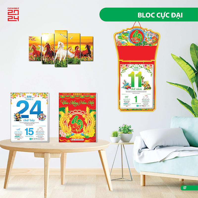 Top 12+ Mẫu lịch Tết treo tường ý tưởng, siêu đẹp 2024