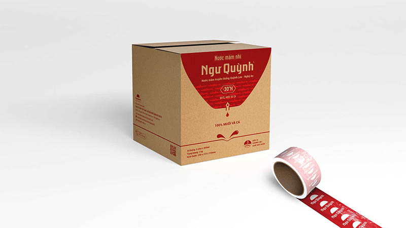 Mẫu thùng carton đựng nước mắm